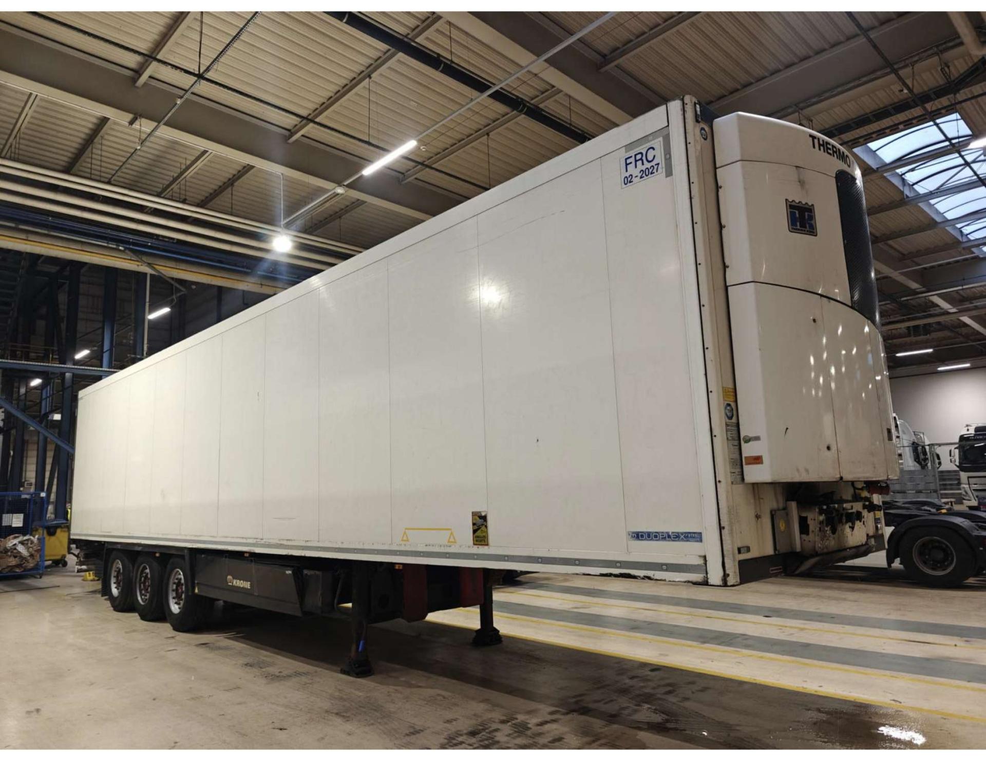 01d666819f965e016d1514bdb2bd9d31 2018 Krone SDR Double Deck Cool Liner FP60 ThermoKing SLXi 300 Lifting Axle