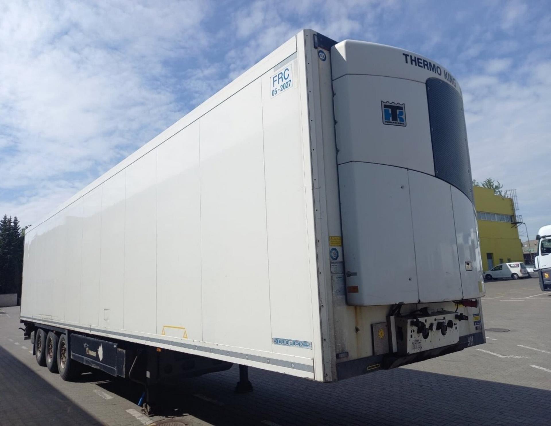 c914fdac8b5faa37ff5f7034ac1f7adf 2018 Krone SDR Double Deck Cool Liner FP60 ThermoKing SLXi 300 Lifting Axle
